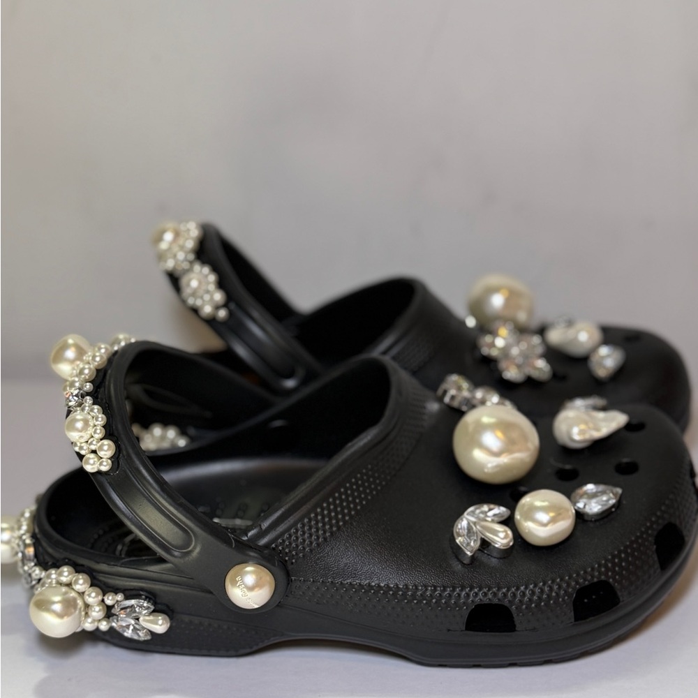 Crocs X Simone Rocha with Pearl Embellishments